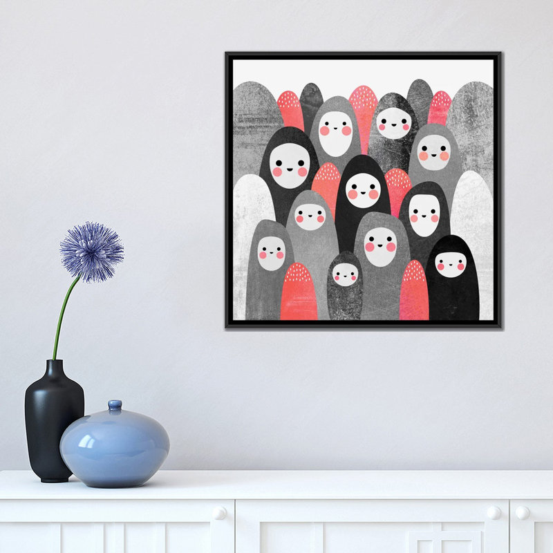 « pebble boissons ii », impression sur toile tendue, H 18 po x l 18 po x P 1,5 po, Toile avec cadre noir, Pas de tapis