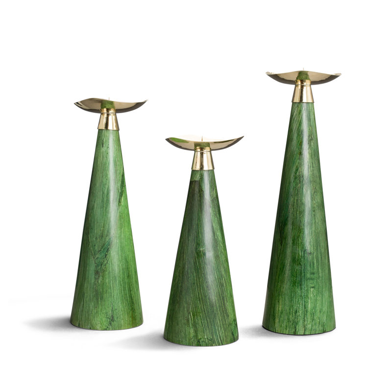 Candelabra, Gray/Green