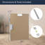 Miroir de salle de bain en acier inoxydable avec cadre 30 po x 24 po Spectrum pour hall d'entrée et mur de salon-695117652-695117653