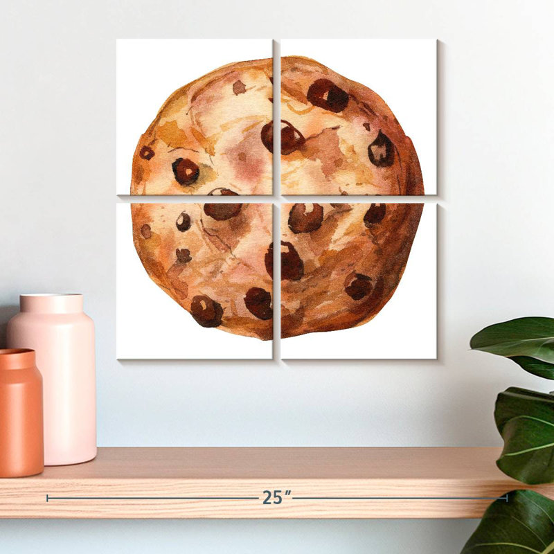 Biscuit aquarelle Yarlin, H 18 po x l 18 po