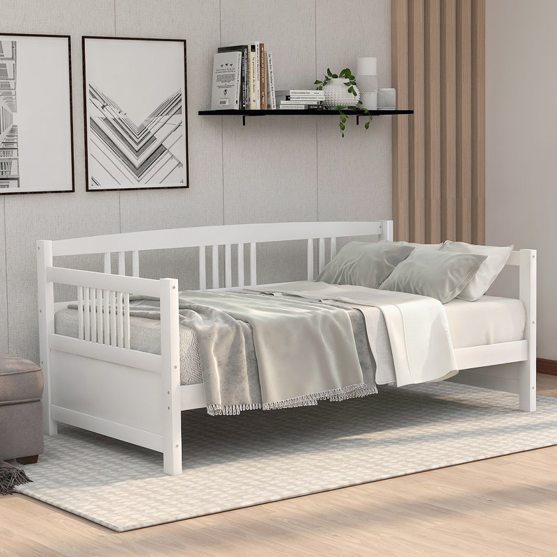 Daybed With Support Legs, Twin, White