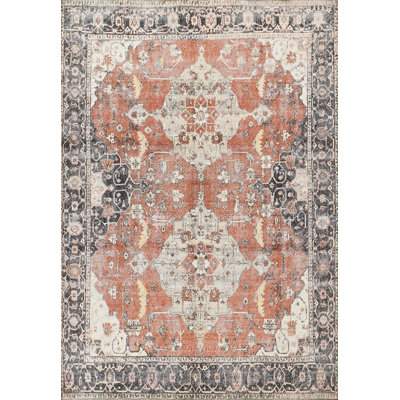 Tapis oriental brun / beige / noir Deyanne