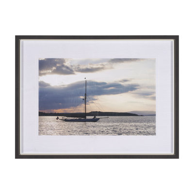 Daybreak Sail By Ben Wood A Hand Embellished Framed Art Print Matted Under Glass