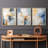 Abstract  Series  CLXXXI  -Set Of 3 Framed Giclee Prints -Ready to Hang-107251767-107251765