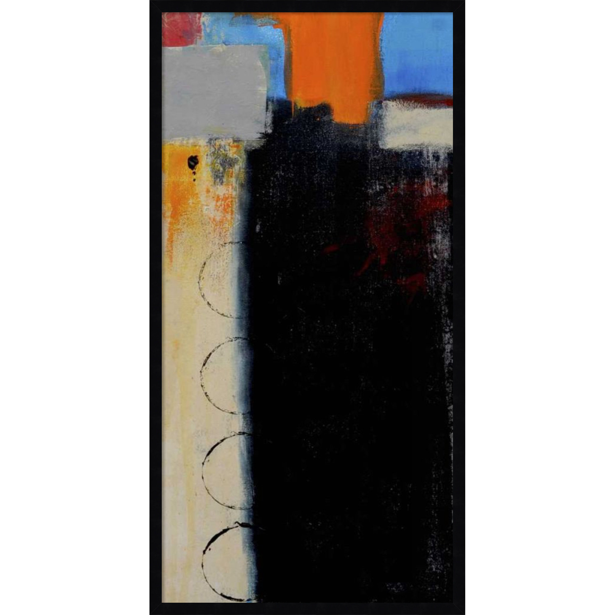 Thats a Wrap III by Mauro Wood Framed Wall Art Print, 41" H x 21" W, Black