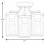 Plafonnier semi-encastré cylindrique à 3 lumières de 13 po Rumaysa-1496505151