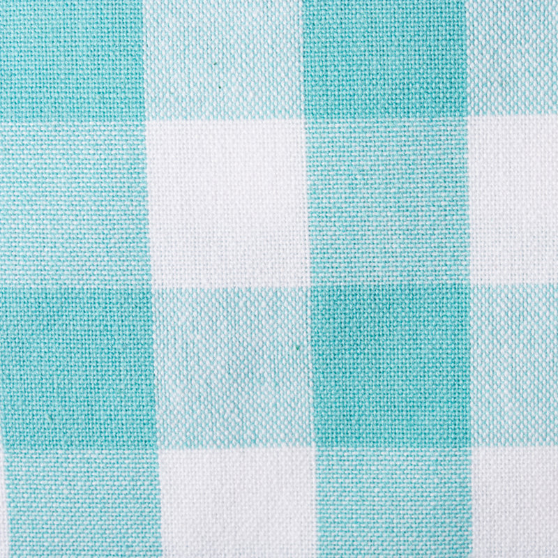 Serviette de coton 20" checkers Devia, Aigue-marine