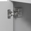 Ensemble de meuble-lavabo autoportant avec portes à fermeture douce 30 po avec lavabo en céramique, style moderne, gris