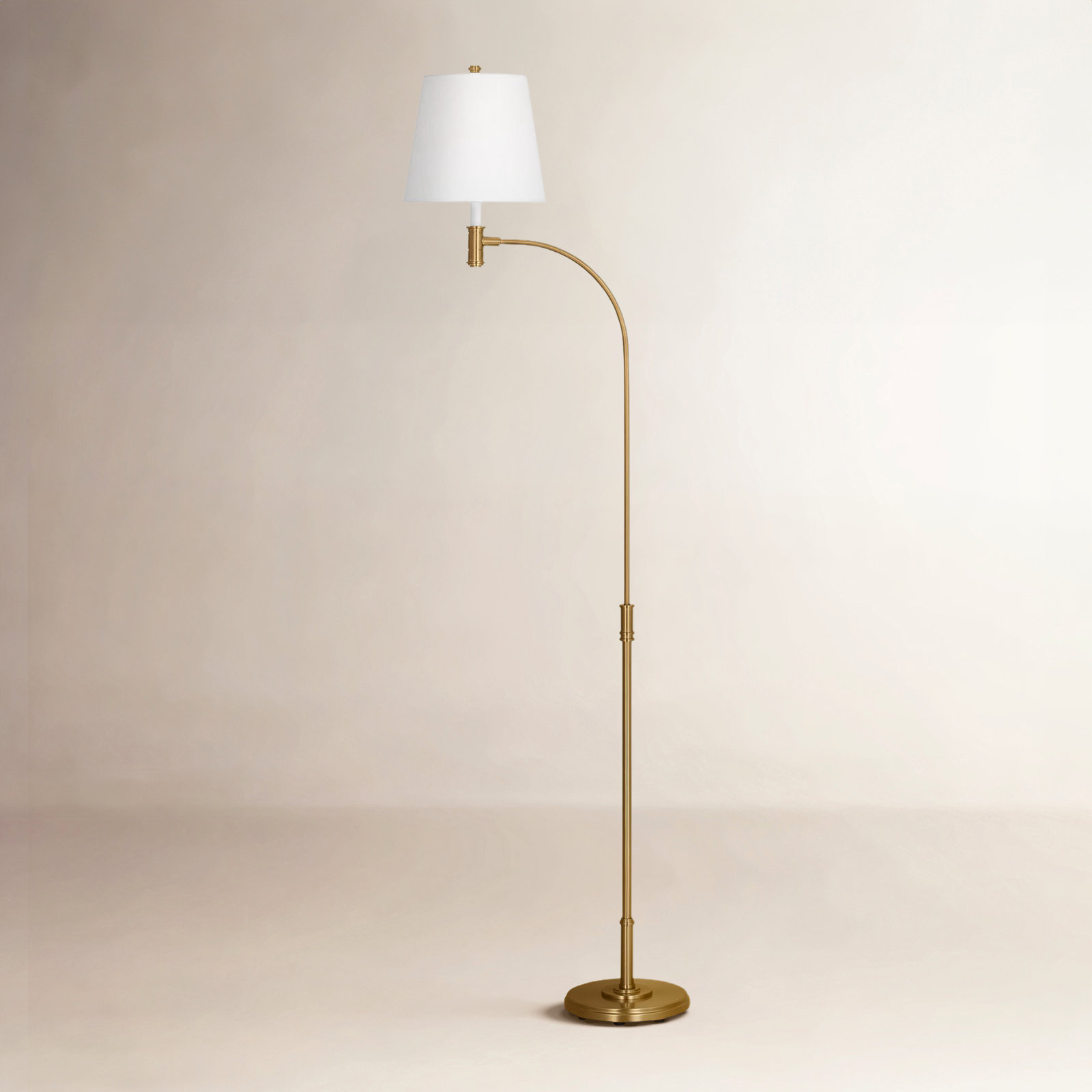 58.38'' Floor Lamp, Burnished Brass