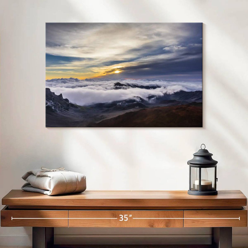 Alvord Haleakala matin nuageux, H 16 po x l 24 po