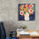  «Floral Beauty 1» par Cheryl Warrick, art mural sur toile, 26 po x 26 po