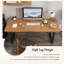 Bureau rectangulaire en pin 78,74 po-1889341208