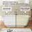 67" L x 31.5" W Freestanding Acrylic Soaking Bathtub, Double-Ended Design, Glossy White