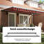 vidaXL 450 cm W x 300 cm D Polyester Door / Window Awning