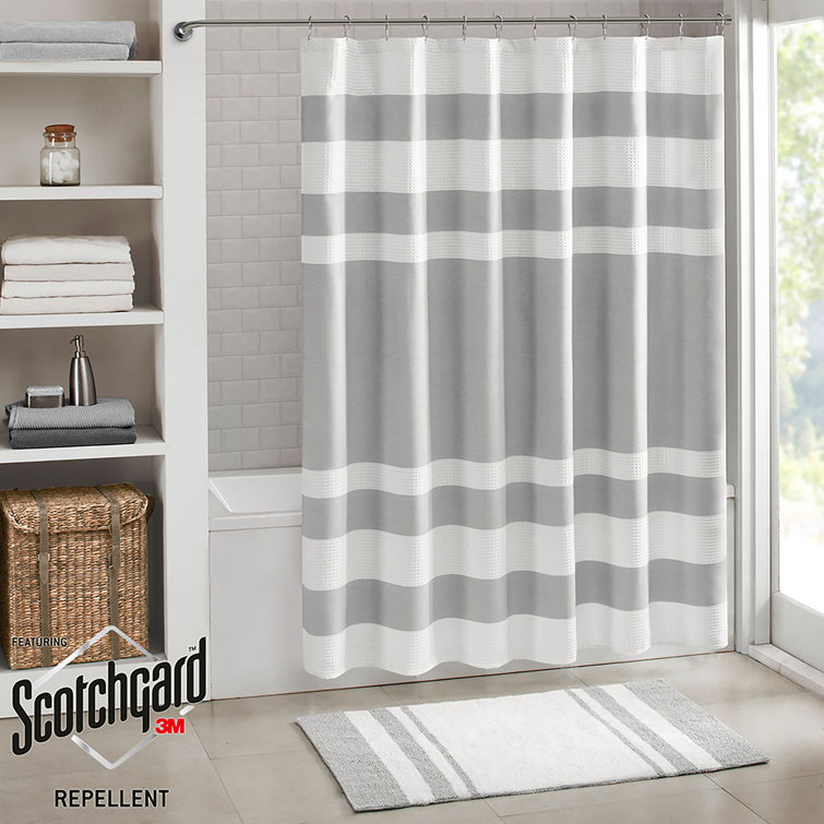 The Twillery Co. Merrick Single Shower Curtain Color: Gray, Size: 72 H x 108 W