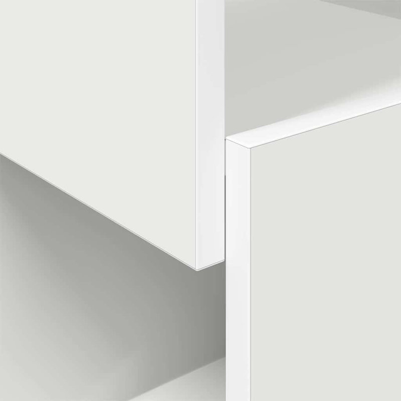 Corner Accent Chest, 55cm H x 25.5cm W x 25cm D, White