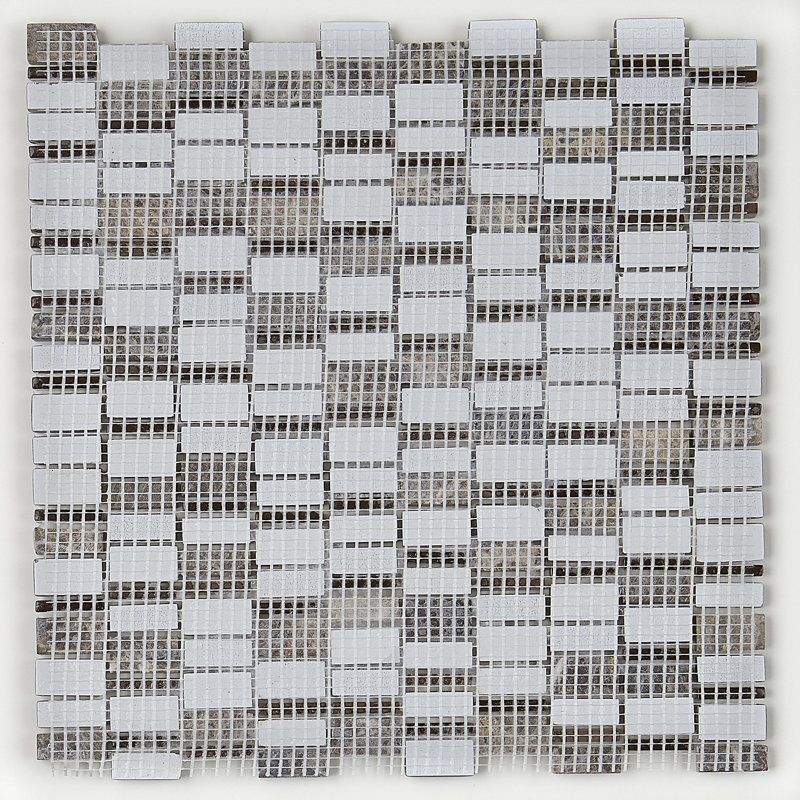 Clio Daltile 1" x 1" Glass Mosaic Tile, Eos