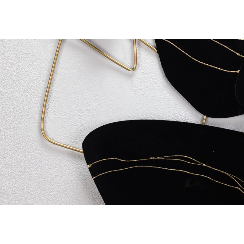 Handmade Glam Abstract Wall Decor on Metal