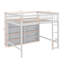 Lit mezzanine double avec 8 tablettes ouvertes-157930014