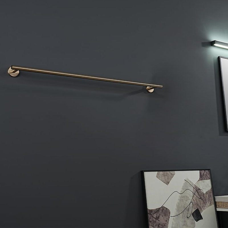 Porte-serviettes mural 33 pouces en acier inoxydable 304, Champagne champagne