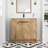 Kinslie 35.93'' Single Bathroom Vanity with Ceramic Top,2 Soft Close Doors and 1 Adjustable Shelf-97078078