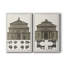 Bâtiments et façades II - Toile tendue avec châssis de qualité supérieure - Prêt à être accroché-108946563