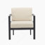 Méridienne d'extérieur moderne de 27,7 po avec structure en aluminium (excluant la table)-605181900
