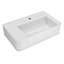 Lavabo mural rectangulaire de 30 po avec perçage de robinet et drain central arrière de la collection Whitehaus-112292364