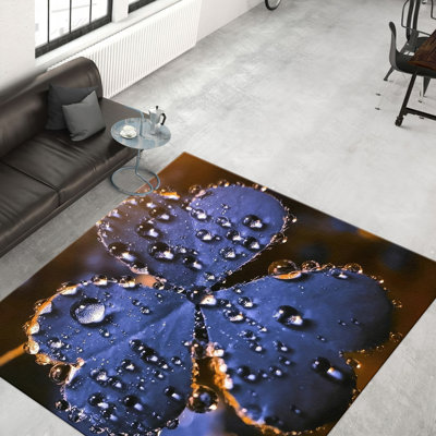 Exquisite Soft Pile Rug with Traditional Floral Print Ideal for Complementing the Decor of Any Room in Your Home