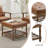  Gladis 4-Piece Faux Leather Coffee Table and End Table Set with Storage-114596949