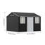 12ft W x 10FT D Metal Apex Roof Garden Tool Shed