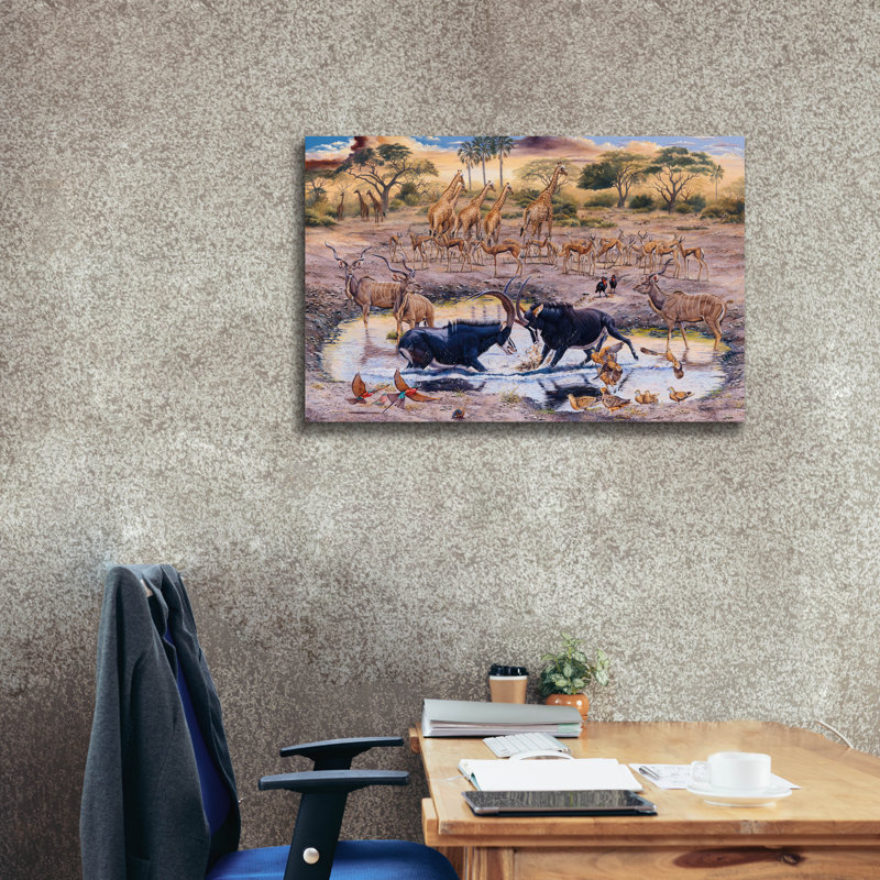 Reproduction d'art sur toile, "Support accepted" par Delene Lambert, 40 po x 26 po, H 26 po x l 40 po
