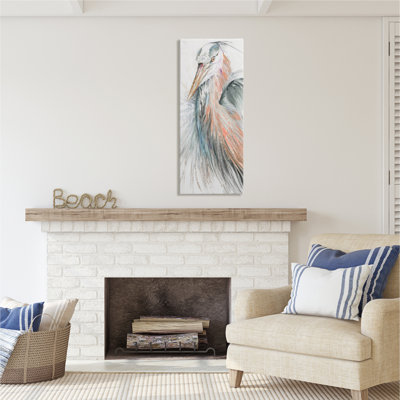 " Modern Heron " by Patricia Pinto Painting Print