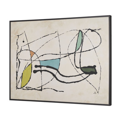 Vintage Vibes I By  Studio A Hand Embellished Textured Framed Canvas