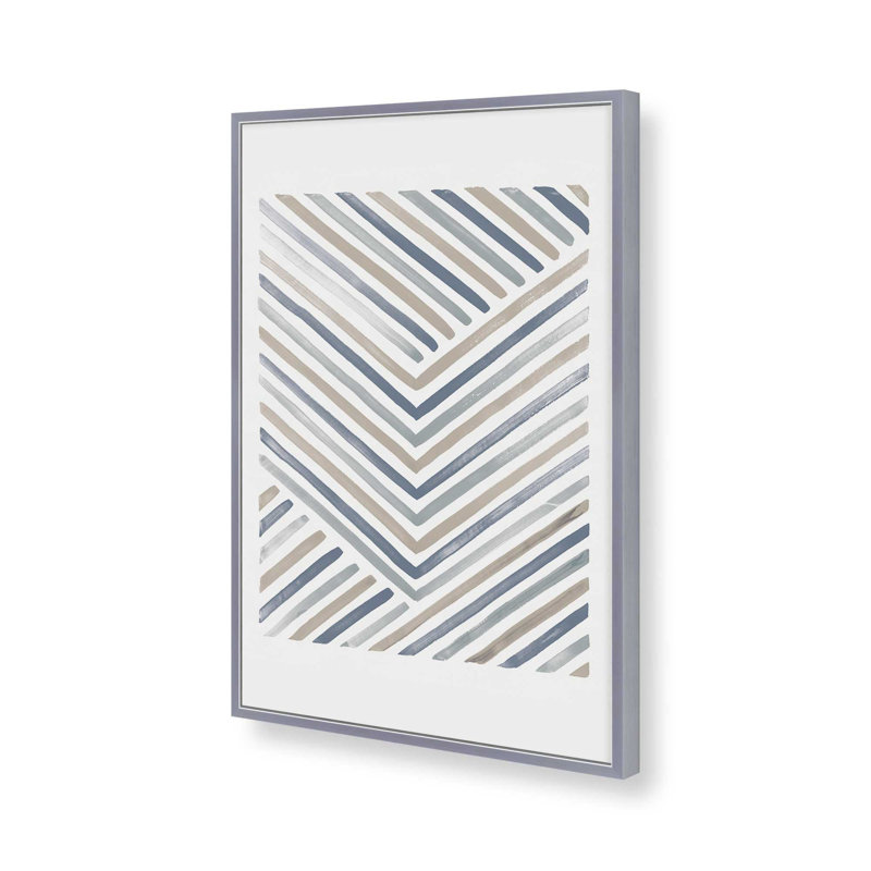 Linear Visions IV, impression, H 21,25 po x l 17,25 po, Encadrement ouvert, chrome poli
