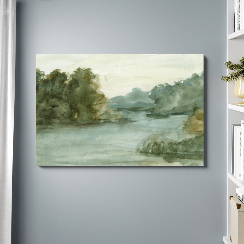 Aquarelle, croquis I, peinture sur toile, H 32 po x l 48 po, Toile tendue, Non