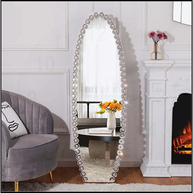 Crystal Full Length Mirror with Stand