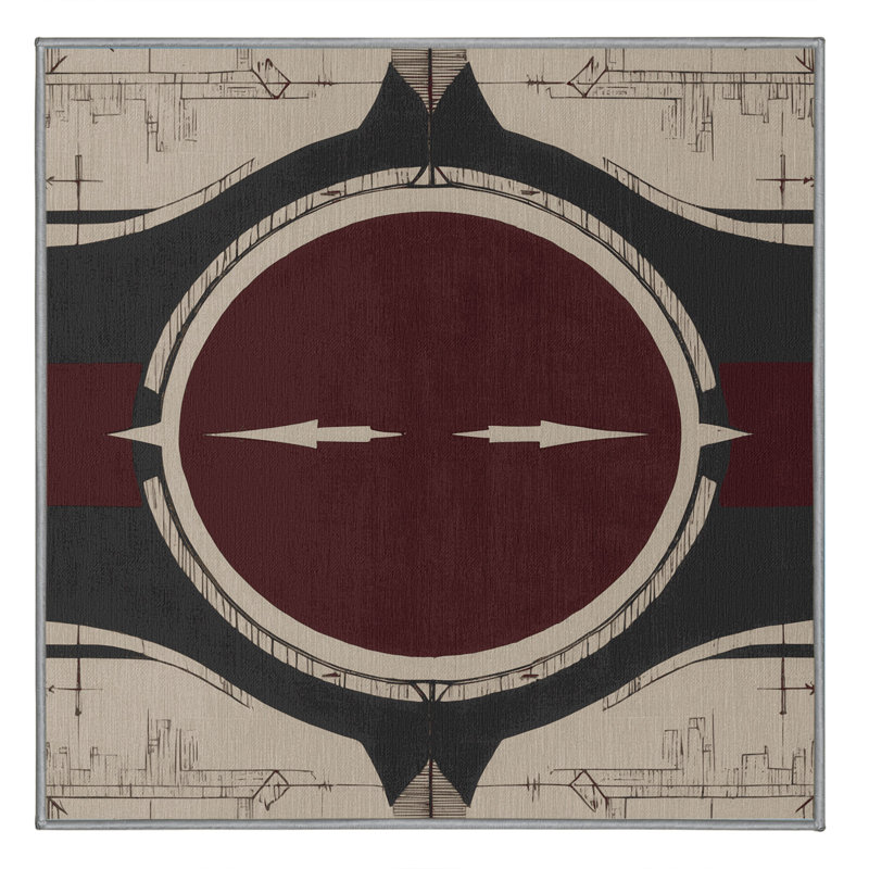 Baronial Bloom Rug, Square 5'