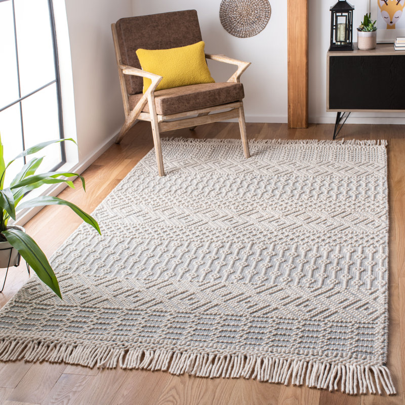 Cleveland Hand Loomed Wool Southwestern Rug, Rectangle 5' x 8'