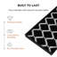 Tapis de démarrage éco-responsable en caoutchouc noir et ivoire 14 po x 34 po avec rebords surélevés pour chaussures boueuses, outils de jardinage et articles pour animaux domestiques - intérieur / extérieur-1485295363-1560524776