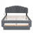 Queen Size Upholstered Platform Bed With Drawer, Smarter LED Bed Frame With USB Ports