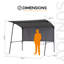 Fabric Whirlpool Pergola VODNO - 220cm x 284cm, grey