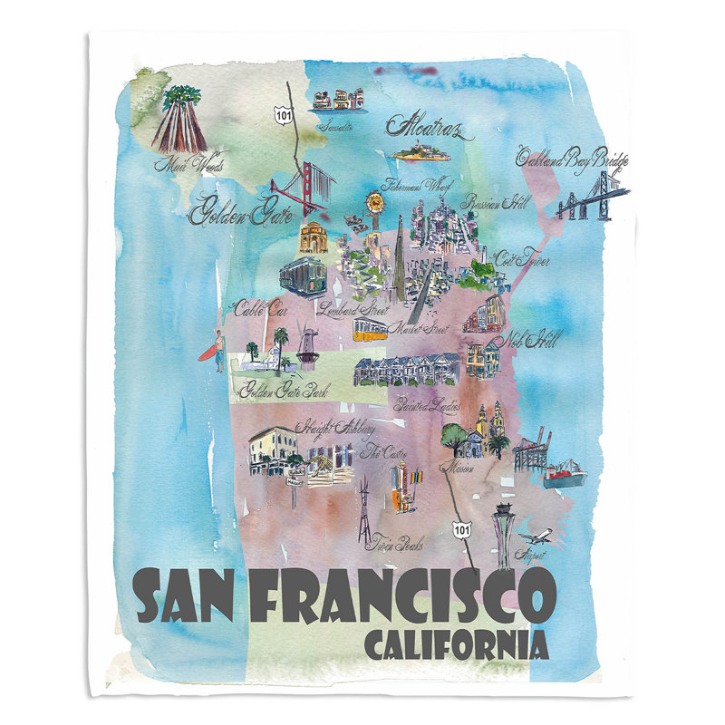 Couverture San Francisco, 51 po x 60 po
