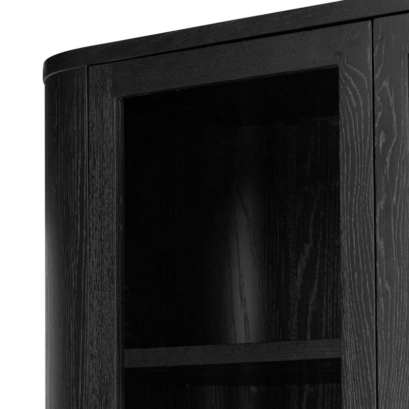 Pilar Cabinet-Charcoal Oak Veneer