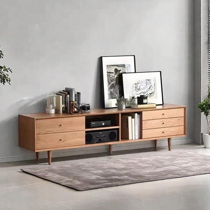 Nordic style simple practical TV cabinet, 70.87"