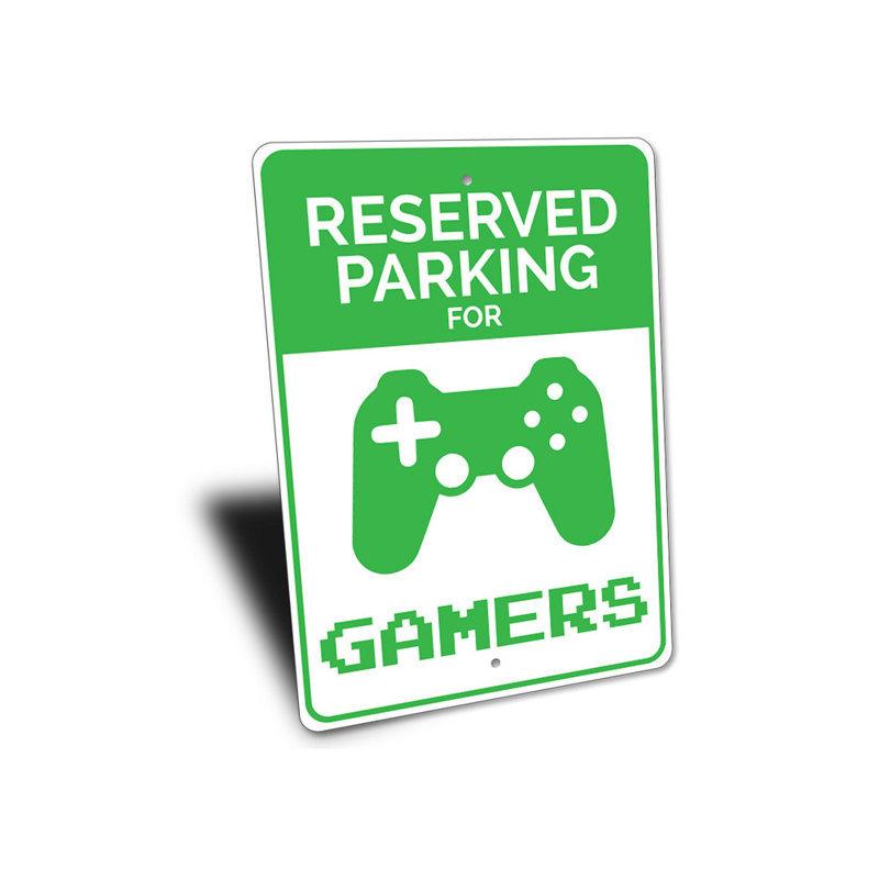 Enseigne de jeu Gamer, H 10 po x l 14 po x P 0,04 po
