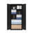 Black Tall Steel Locking Storage Cabinet, 5-Space Adjustable File Cabinet for Home Office Garage Warehouse-125526998
