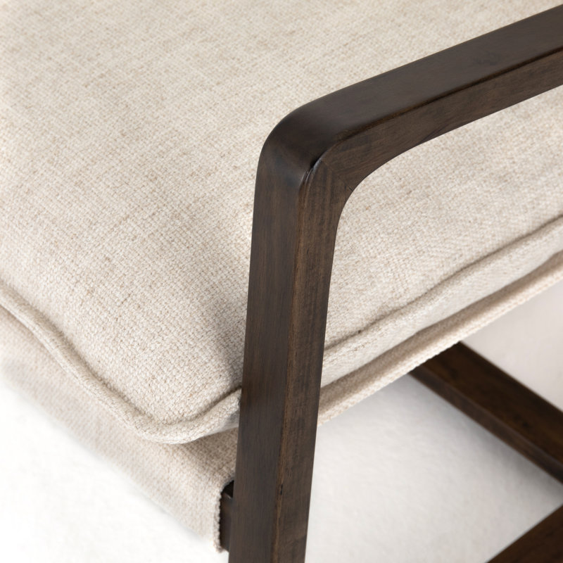Ace Chair, Surrey Olive, Thames Cream Performance Weave, Burnt Parawood