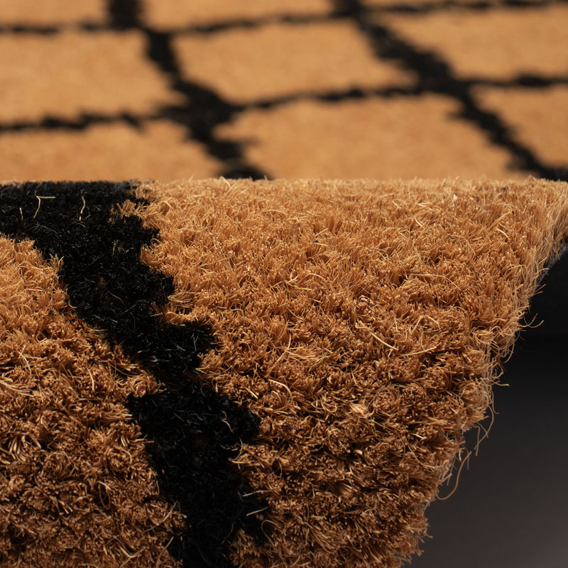 Condit Non-Slip Geometric Outdoor Doormat,  24" H x 36" W