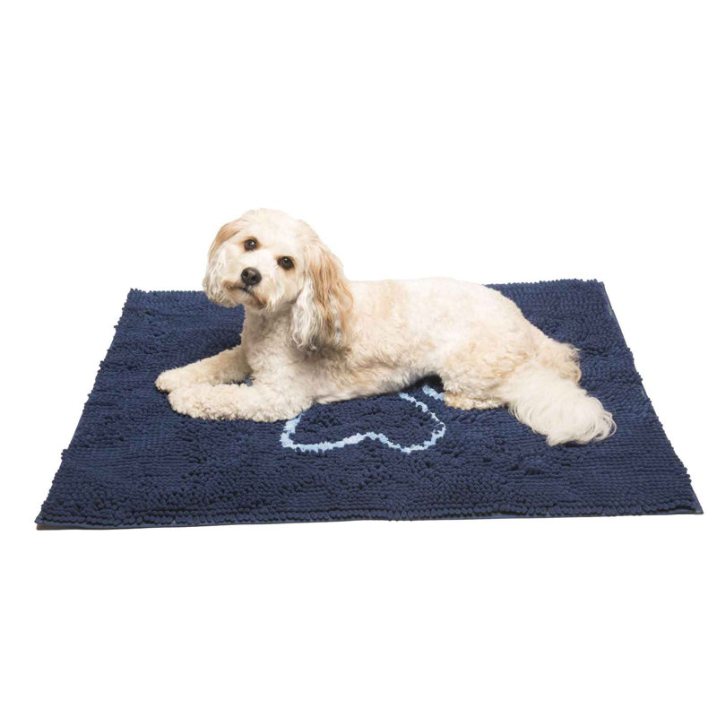 Petit tapis de porte pour chien sale gris brumeux DGS Pet Products 23 po x 16 po x 2 po, Grand (l 26 po x P 31 po x H 2 po)